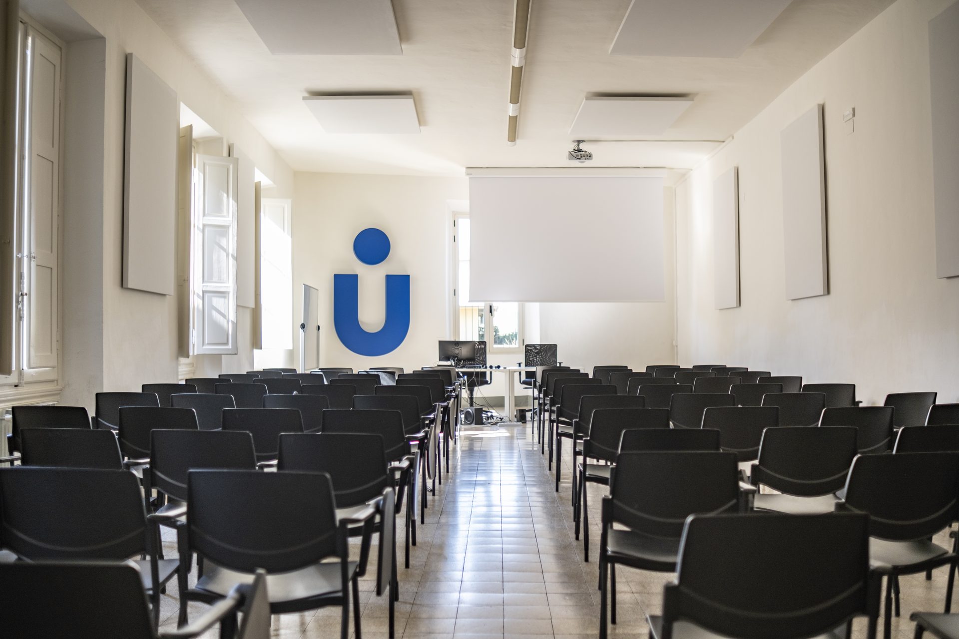 Auditorium seating at the Unicollege Florence Headquarters