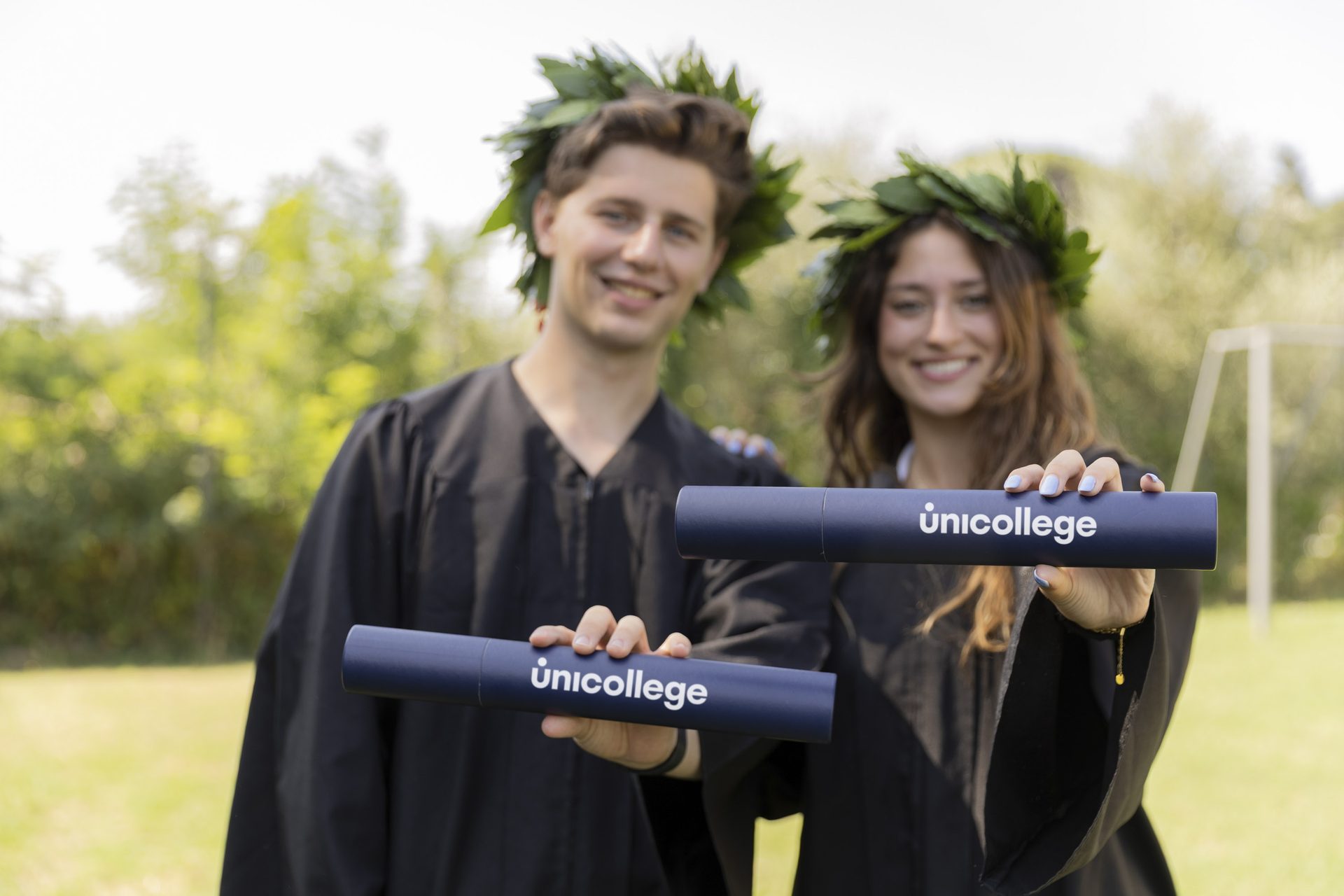 Unicollege graduates on graduation day