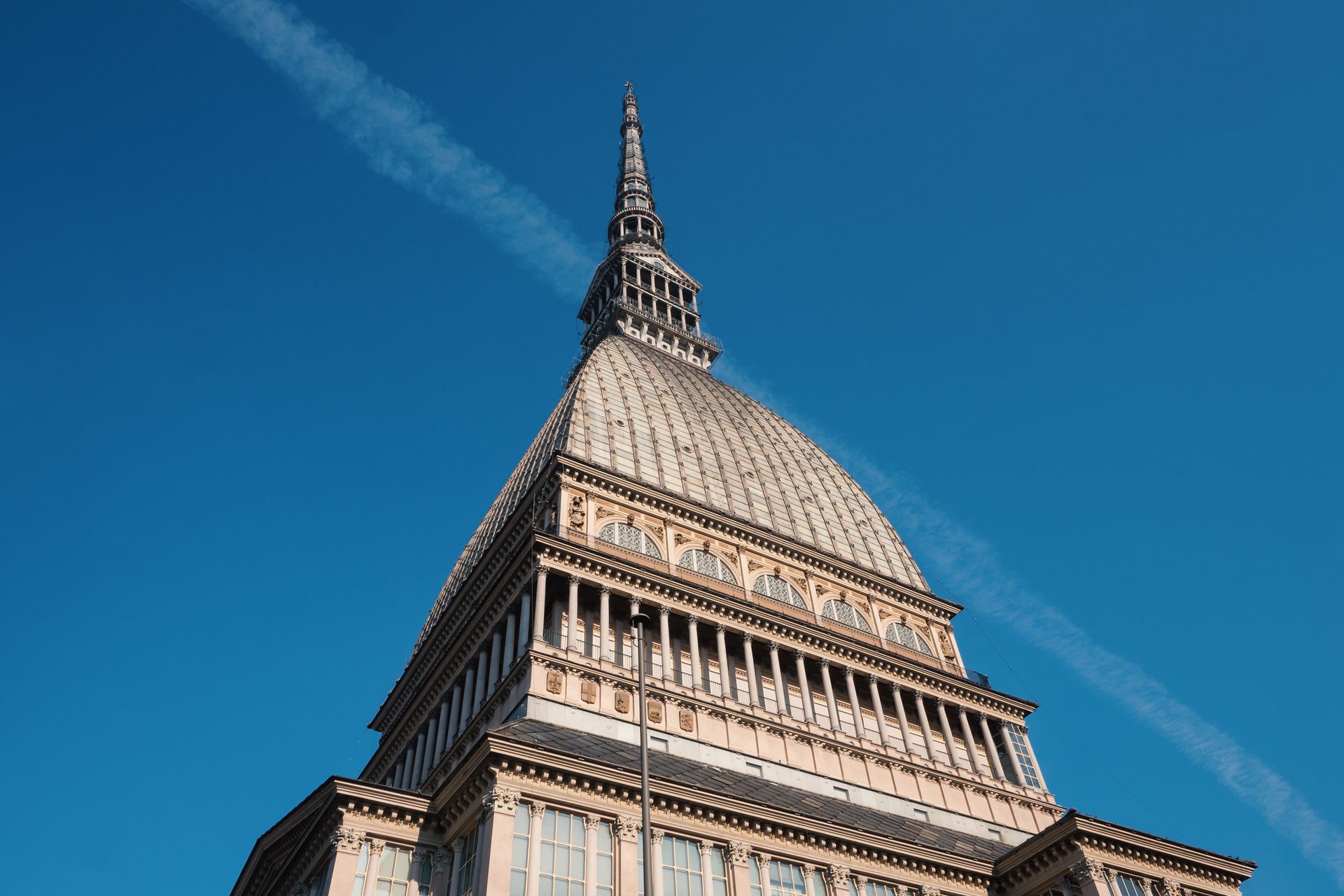 The Mole Antonelliana, landmark of Turin, Italy's first capital