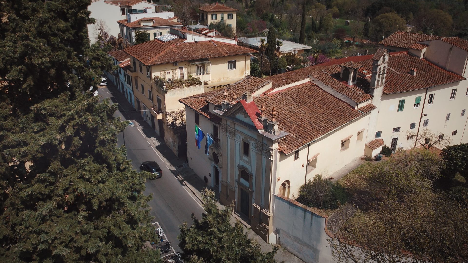 The historic Il Pellegrino complex, home of the Unicollege Florence Headquarters